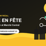 Illustration for L’Été en Fête, a free weekend event at Marché Central in Montréal